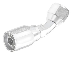 Eaton Weatherhead® 5/16″ Hose x 3/8″ FSAE 45° Swivel, 45° Tube Elbow, Field Attachable 247  ‘N’ Series  Hose Fitting (24706N-486)