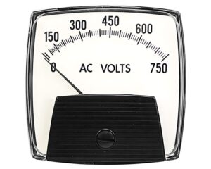 Yokogawa 3.5″ Display, 0-750 Volt Scale, Analog Panel Meter (250-344-SMSM)
