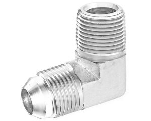 Green Line® 1/4″ Male NPT x 9/16″ MJIC, Flare 90° Elbow, S/Steel (1596SS-04-06)