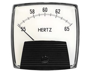 Yokogawa 2.5" Display, 55-65 Hz. Scale, Analog Panel Meter (254-250-ANAN)