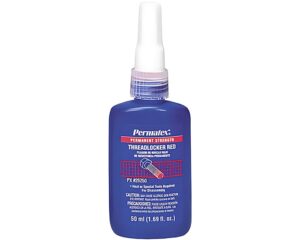 Permatex® 50mL Bottle – Threadlocker Red, High / Permanent Strength (26250)