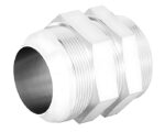 2″ Male JIC SAE 37° Flare, Bulkhead Straight w/ Lock Nut, Steel (901815)