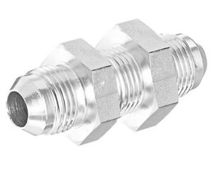 Brennan 1/2″  Male JIC x 1/2″ Male JIC, Bulkhead Straight with Lock Nut, Steel (2700-LN-08-08)
