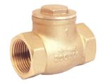 1-1/2" Female NPT, 200 WOG, Hex Head Bronze Swing Check Valve (900428)