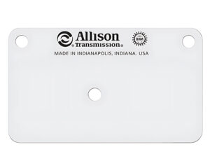 Allison Transmission® OEM Identification Service Name Plate – Blank (29547827)