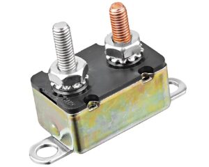 Cole Hersee® 12V / 15A, 10-32 Studs Input, Box Style Circuit Breaker, Steel (30055-15)