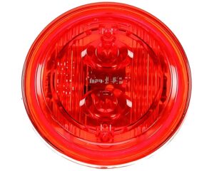 Truck-Lite® 8-Diode LED Marker Clearance Round Light, Low Profile – Red (30385R)
