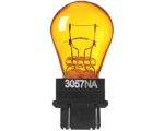Eiko® 12.8V 27W S8 – Miniature BULB, Plastic Wedge Base, Amber (3057NA)