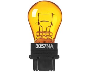 Eiko® 12.8V 27W S8 – Miniature BULB, Plastic Wedge Base, Amber (3057NA)