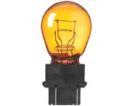 Eiko® 12.8V 27W S8 – Miniature Bulb, Plastic Wedge Base, Amber (3157NA)