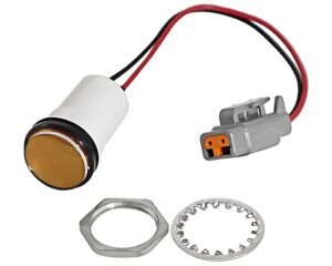 CAT® OEM 12-24V Panel Indicator Lamp, Amber Polycarbonate Lens (332-3972)