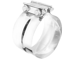 Walker® 2″ Diameter – Flat Band Type, Mega-Clamp, Stainless Steel (33230)