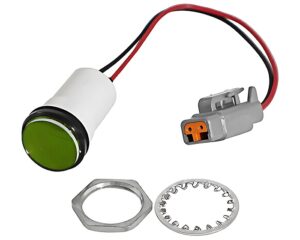 CAT® OEM 12-24V Panel Indicator Lamp, Green Polycarbonate Lens (337-5438)