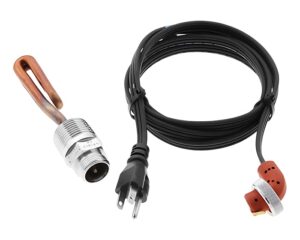 Temro Zerostart 1500W/120V, Immersion Engine Heater, 3-3/4" Length (3500013)