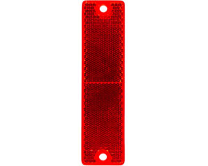 Grote® Mini Stick-On / Screw-Mount Type, Rectangular Reflector – Red Lens (40132)