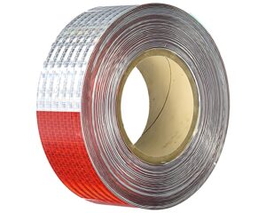 Grote® 2″ x 150 ft. Roll, Conspicuity Reflective Tape, Red/Silver (41160)