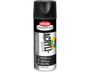Krylon® Industrial 340g Acrylic-Quik Spray Paint, Interior/Exterior, Ultra-Flat Black (41602)