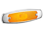 Grote® Low Profile Clearance Marker Light, Built-in Reflector w/ Bezel, Amber (45663)