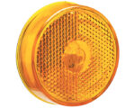Grote® 2.5" Round Clearance Marker Light w/ Built-In Reflector, Amber Lens (45833)