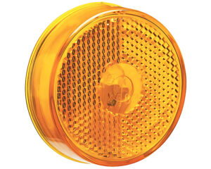 Grote® 2.5" Round Clearance Marker Light w/ Built-In Reflector, Amber Lens (45833)