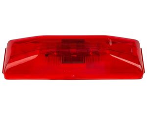 Grote® 12V Rectangular Clearance Marker Light, Bracket Mount – Red Lens (46742)
