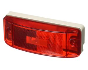 Grote® Field Resealable Lens Turtleback® II Clearance Marker Light, Red Lens (46862)