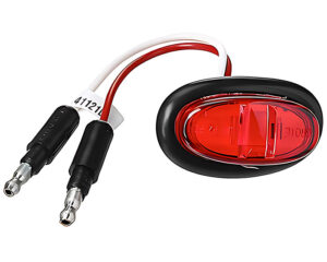 Grote® MicroNova® LED Clearance Marker Oval Light w/ Grommet – Red Lens (47972)