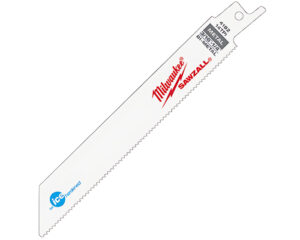 Milwaukee® 6″ L, 8/12 TPI Ice Hardened SAWZALL Blade, Bi-Metal (48-00-4091)