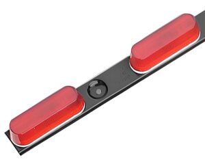 Grote® 3-Lamps / 120V Thin-Line Bar Light, Flush Mount, Corded Electric, Red (49062)