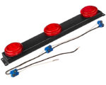 Grote® 2-Wire Low-Profile LED Light Bar, For 2.5″ Round Lamps, Red Lens (49162)