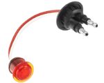 Grote® MicroNova® LED Clearance Marker Light w/ Grommet – Red Lens (49332)