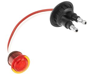 Grote® MicroNova® LED Clearance Marker Light w/ Grommet – Red Lens (49332)