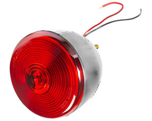 Grote® 4″ Two-Stud Stop Tail Turn Light with License Window, Red Lens (50852)