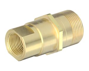 Eaton Hansen® 3/4" Coupling x 3/4" Body, Thread to Connect Hydraulic Fitting, Brass (5100-S2-12B)