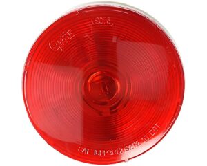 Grote® Torsion Mount® 4″ Stop Tail Turn Round Light, Female Pin – Red (52772)