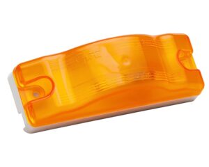 Grote® 12V Sentry Sealed Marker Side Turn Light, Screw Mount, Male Pin – Amber Lens (53063)