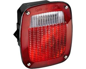 Grote® Torsion Mount® Three-Stud GMC® Stop Tail Turn Light, Red/Clear (50902)