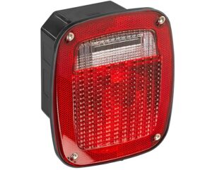 Grote® Three-Stud Metri-Pack® Stop Tail Turn Light, Left Hand – Red/Clear (53712)