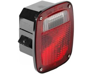 Grote® Three-Stud Metri-Pack® 12V Stop Tail Turn Light, Dual Connector, Red/Clear (53762)