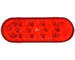 Grote® 12V Oval LED Stop Tail Turn Light, Grommet Mounted – Red Lens (53962)