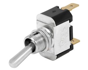 Cole Hersee® 2-Blade H/D Toggle Switch, SPST On-Off – Plated Steel Cap (55037)