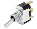 Cole Hersee® 3-Blade H/D Toggle Switch, SPDT On-Off On, Plastic-Plated Steel Cap (55016-06-BP)