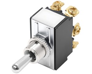Cole Hersee® 6-Screw H/D Toggle Switch, DPDT Mom. On – Off – Mom. On (55054)
