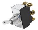 Cole Hersee® 4-Screw H/D Toggle Switch, DPST On-Off – Plated Steel Cap (5588)