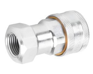 Eaton Hansen® 3/4" FNPT x 3/4" Type-A, Quick Disconnect Coupling, Valved, Steel (5601-12-12S)