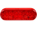 Truck-Lite® Oval LED Stop Turn Tail Light, PL-3, Grommet Mount – Red Lens (6050)