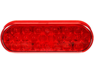 Truck-Lite® Oval LED Stop Turn Tail Light, PL-3, Grommet Mount – Red Lens (6050)
