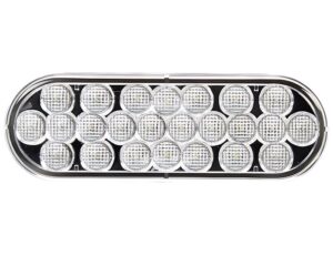 Truck-Lite® 12V Oval LED Backup Light, Grommet Mount – Clear Lens (6060C)