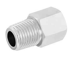 7/16″-20 Female ORB x 1/4″ Male NPT, Steel Straight Connector (S3622F-4B)
