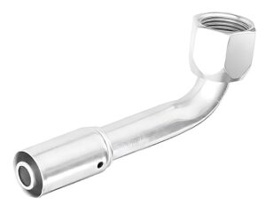 Eaton Weatherhead®  5/8″ Hose I.D  x 3/4″ Female Bumped O-Ring Swivel, 45° Elbow, 757E Crimp Hose Fitting (75712E-W53)